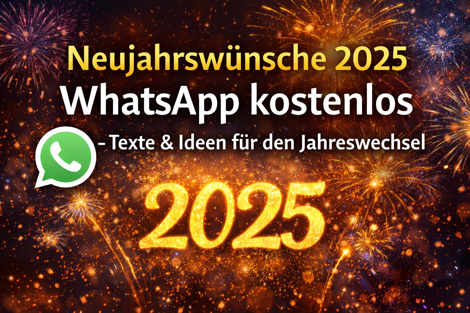 Neujahrswünsche 2025 WhatsApp kostenlos